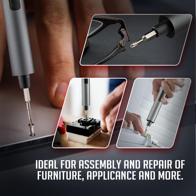 75-In-1 Cordless Electric Screwdriver Set, Including 71 Screw Driver Bits & 2 Torque Settings, Precision Electric Screwdriver Set, Power Tools for Iphone PC DIY