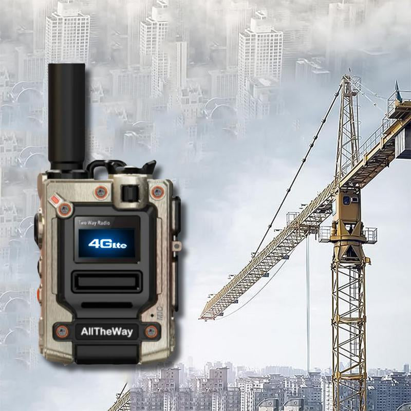 M08 Global Walkie-Talkie,2 Units,Long Range for Adults with Earpieces,Rapid Radios Unlimited Range,200Channel,4G Network Technology,Type-C Charging