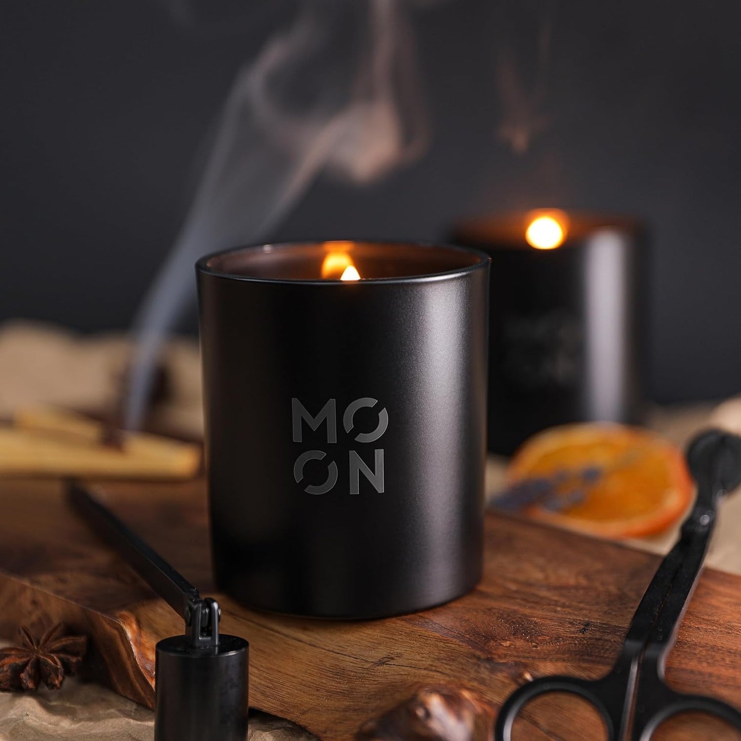 Scented Candles for Men & Women by | Wood Wick Candles | Coconut Candle |Clean Non Toxic Candles |Luxury Candles |Coconut Jar Candles|