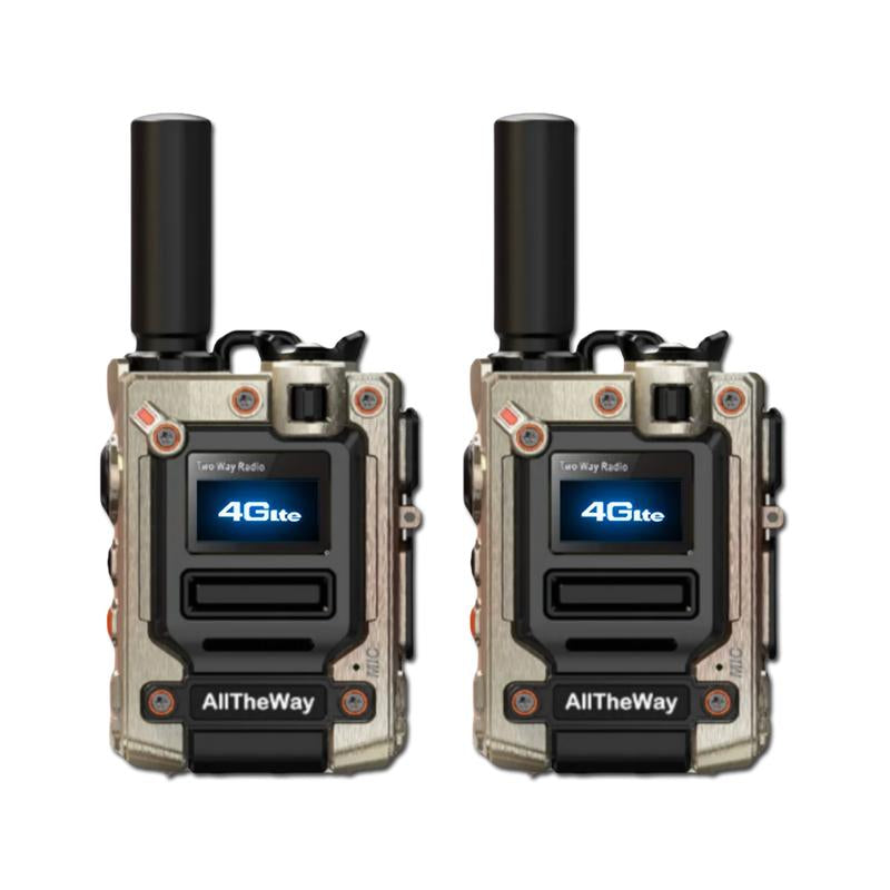 M08 Global Walkie-Talkie,2 Units,Long Range for Adults with Earpieces,Rapid Radios Unlimited Range,200Channel,4G Network Technology,Type-C Charging