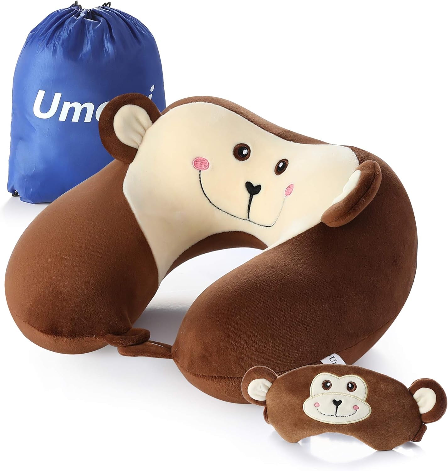 Travel Pillow, Memory Foam Neck Pillow with 360-Degree Head Support Comfortable Airplane Pillow with Storage Bag Lightweight Traveling Pillow for Sleeping, Car, Train, Bus and Home Use (Koala)