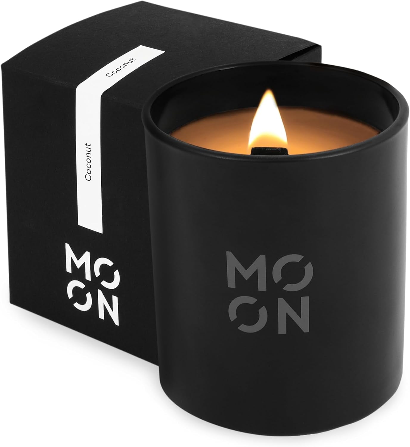 Scented Candles for Men & Women by | Wood Wick Candles | Coconut Candle |Clean Non Toxic Candles |Luxury Candles |Coconut Jar Candles|
