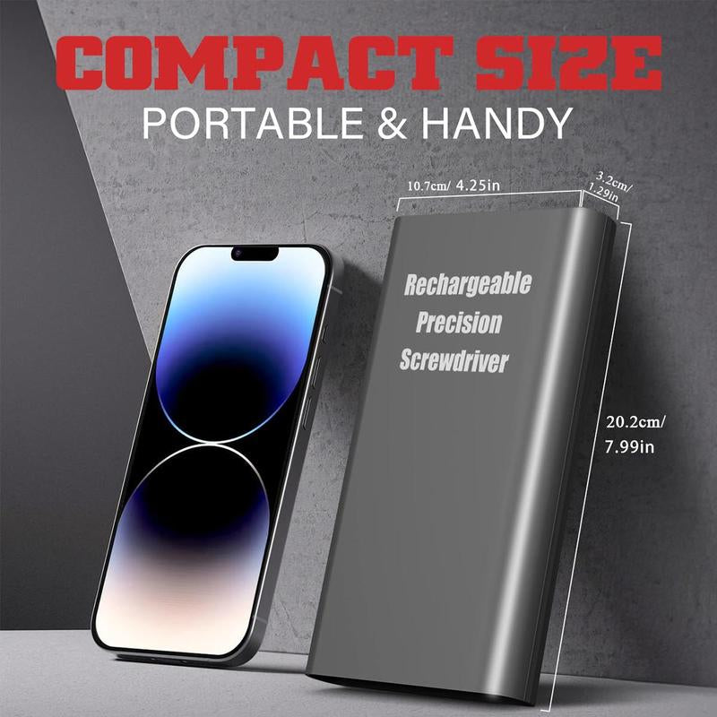 75-In-1 Cordless Electric Screwdriver Set, Including 71 Screw Driver Bits & 2 Torque Settings, Precision Electric Screwdriver Set, Power Tools for Iphone PC DIY