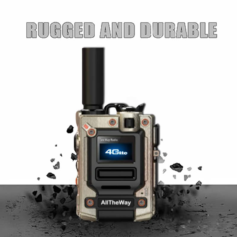 M08 Global Walkie-Talkie,2 Units,Long Range for Adults with Earpieces,Rapid Radios Unlimited Range,200Channel,4G Network Technology,Type-C Charging