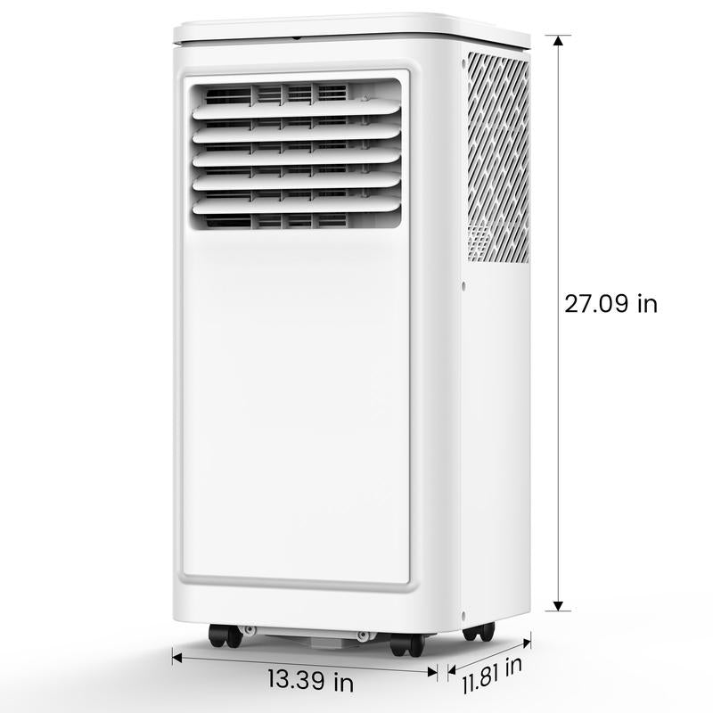 8000BTU--14000 BTU Portable Air Conditioners, Cools up to 300 Sq.Ft--700 Sq.Ft, Portable AC Built-In Cool, Dehumidifier, Fan Modes with Remote/Window Kits, White