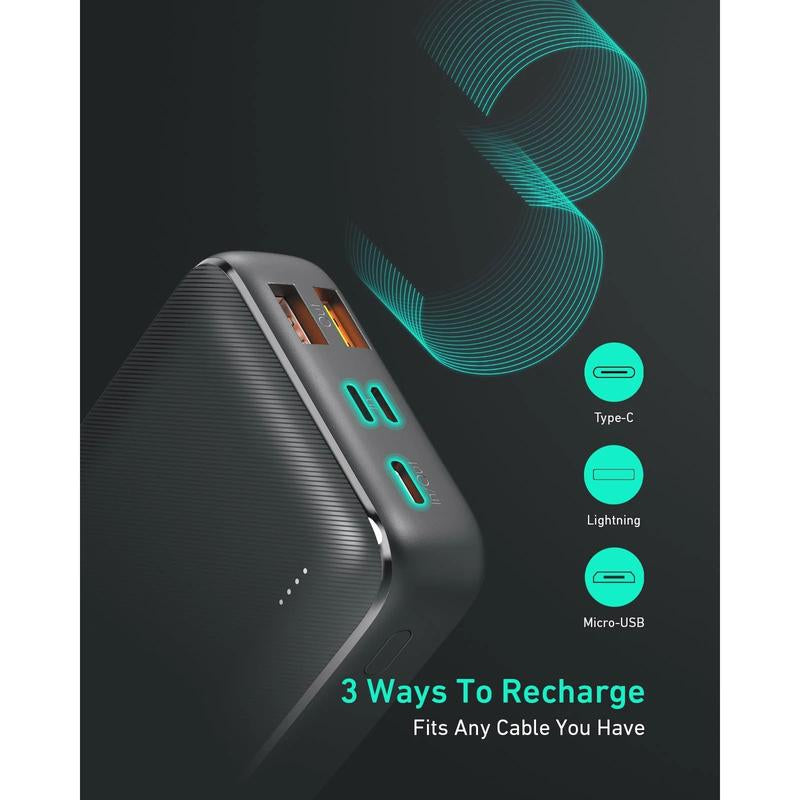 AUKEY PB-N74S Basix plus 20000Mah Power Delivery Power Bank Smartnfccase Accessories Charging Bezosmax Mini