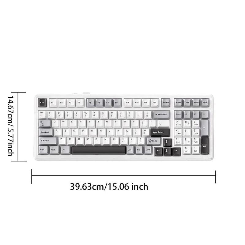 AULA F99 Wireless Keyboard, Three Mode 2.4G Wireless Bluetooth-Compatible Wired Hot Swapable RGB Low Latency Gaming Keyboard, Keyboard Wireless, Portable Keyboard