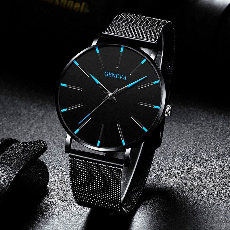 Waterproof Men'S Watch Stainless Steel Quartz Luminous Classic Watches Business