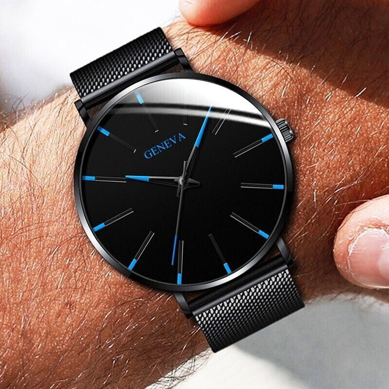 Waterproof Men'S Watch Stainless Steel Quartz Luminous Classic Watches Business