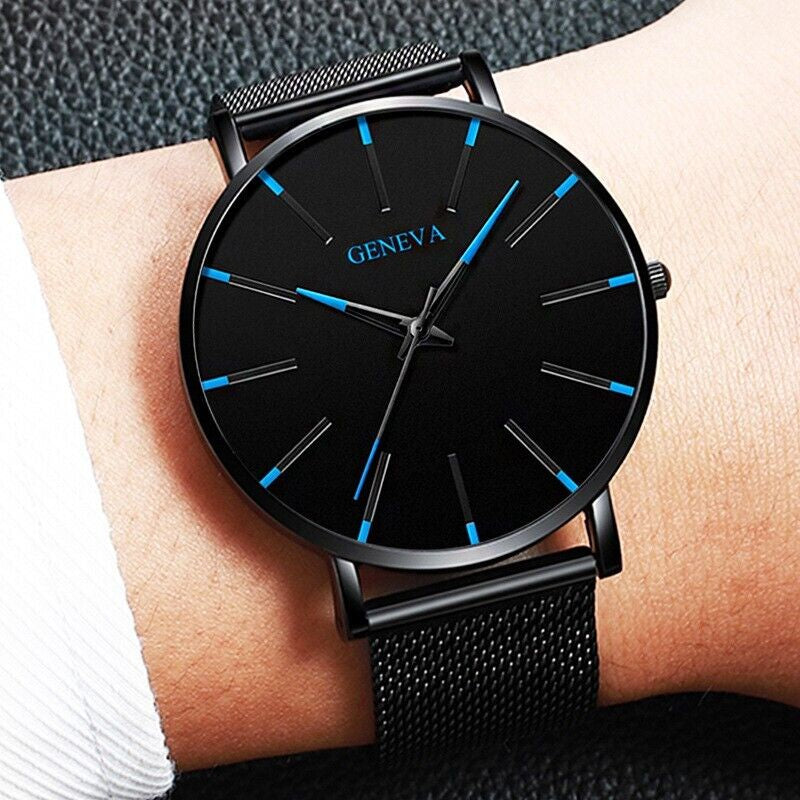 Waterproof Men'S Watch Stainless Steel Quartz Luminous Classic Watches Business