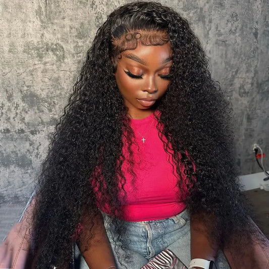 YKB Brazilian Remy Deep Wave Lace Front Wig: Long, Luxurious & Natural