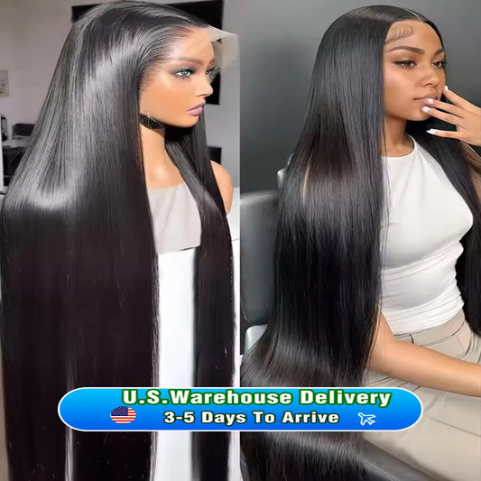 Luckathy Highlight Brazilian Remy Straight Lace Front Wig: Long, Luxurious & High-Density