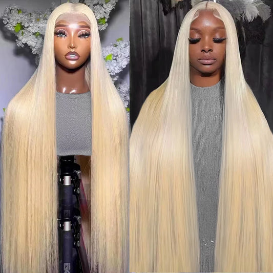 Brazilian Remy Straight Lace Front Wig: Transparent Lace, 26+ Inches