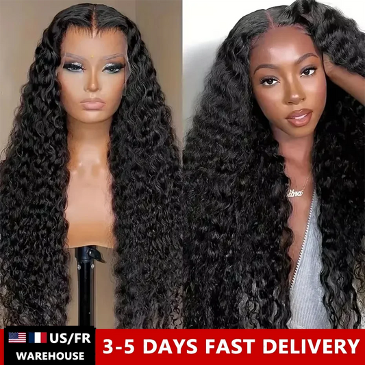 MYLOCKME Brazilian Remy Deep Wave Lace Wig: Long, Luxurious & Versatile