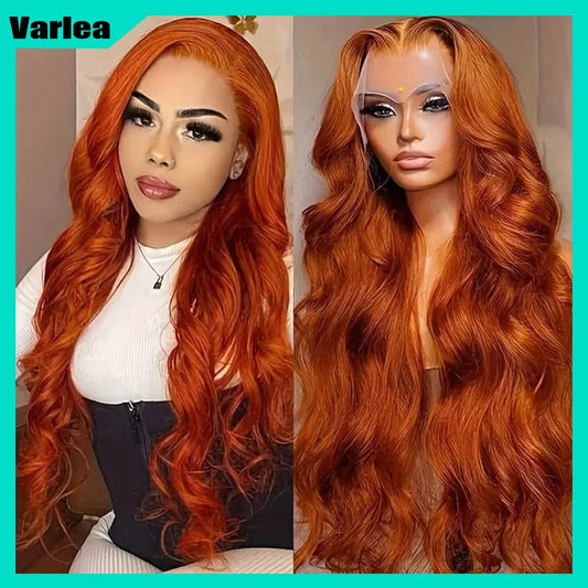 Varlea Body Wave Lace Wig: Luxurious Brazilian Remy Hair with Vibrant Color