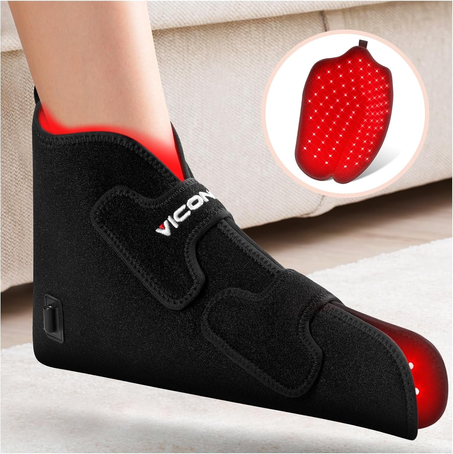 Red Infrared Light Therapy for Feet, Red Light Therapy Shoe Led near Infrared Light Boots