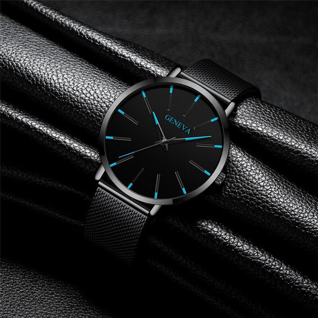 Waterproof Men'S Watch Stainless Steel Quartz Luminous Classic Watches Business