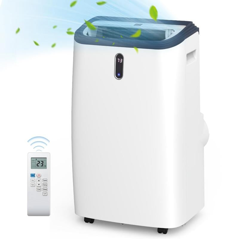 8000BTU--14000 BTU Portable Air Conditioners, Cools up to 300 Sq.Ft--700 Sq.Ft, Portable AC Built-In Cool, Dehumidifier, Fan Modes with Remote/Window Kits, White