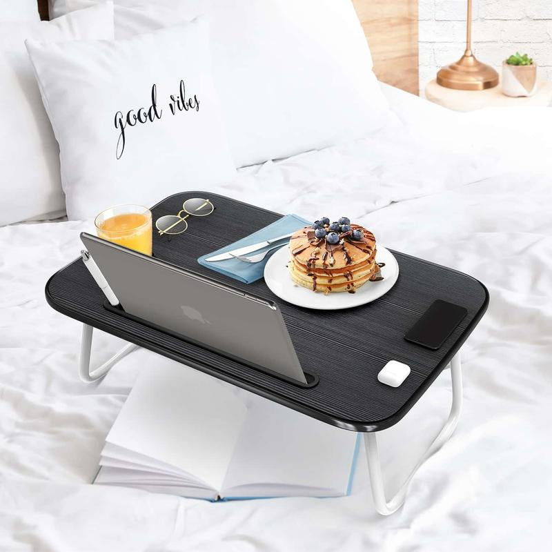 Nestl Lap Desk for Laptop - Foldable Laptop Desk for Bed and Couch, Portable and Lightweight Lap Desk for Bed Breakfast, Working, Reading, and Writing