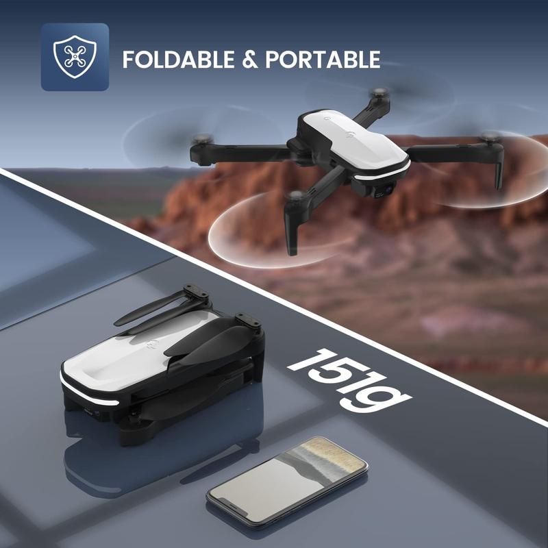 1080P HD Foldable Drone | Adjustable Camera, Long Flight Time, Smart Features