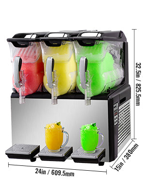 Triple 8-Gallon Frozen Beverage Machine